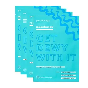 Get Dewy With It 4-Masks – 10-Minute Hydrating Mask with Hyaluronic Acid, Rose of Jericho & Hijiki Algae for Dewy, Plump Skin- Hydrate and Moisturize skin care products face care  products