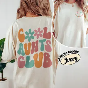 Comfort Colors Cool Aunts Club Shirt Retro Aunt Gift Birthday Sister Gifts Cool Aunt Era
