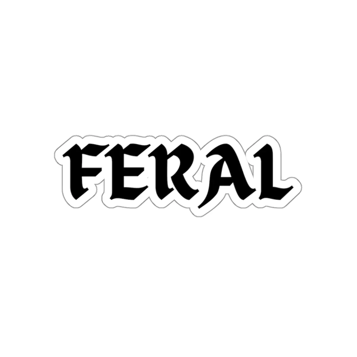 Feral Sticker