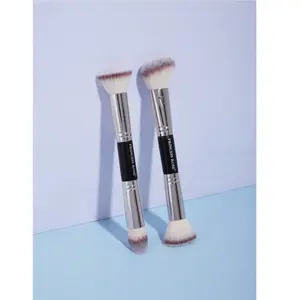 Princess Rose Rose Princess 2pcs Reusable Soft-Textured Gentle On Skin Dual-Ended Handheld 2-In-1 Multi-Function Makeup Brush, dibs brush