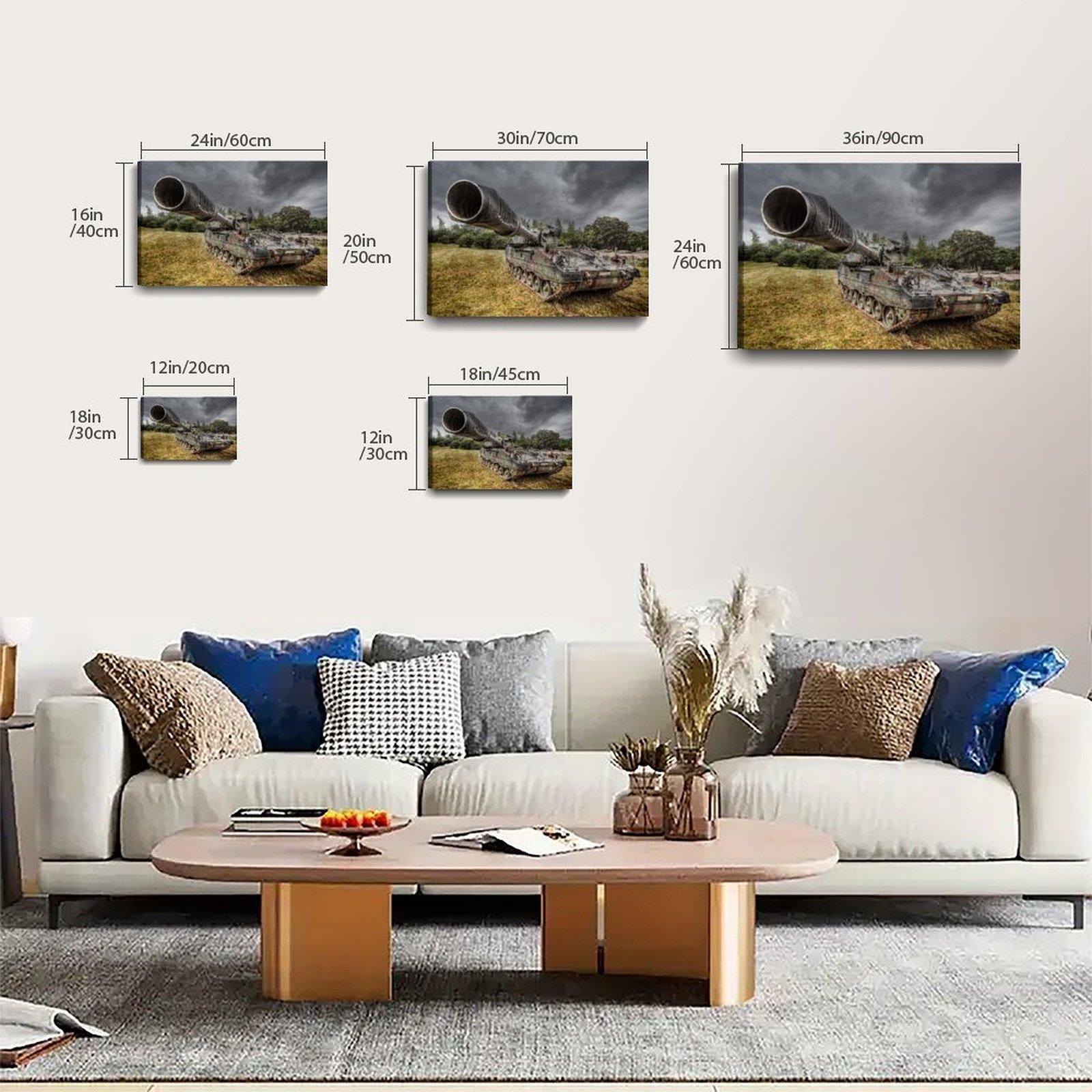 Military Tank Poster Panzerhaubitze 2000 PZH-2000 Poster Decorative Painting Canvas Wall Art Picture Print Modern Family Bedroom Decor