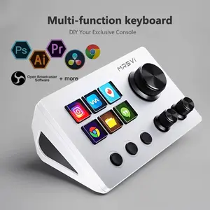 High-Quality Stream Deck Customizable LED Streaming Keyboard, Customize Hotkeys for Efficient Live Streaming, Work, Gaming