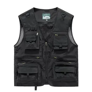 Outdoor Fishing Work Safari Travel Photo Cargo Vest Outdoor Fishing Vest(Sheets)