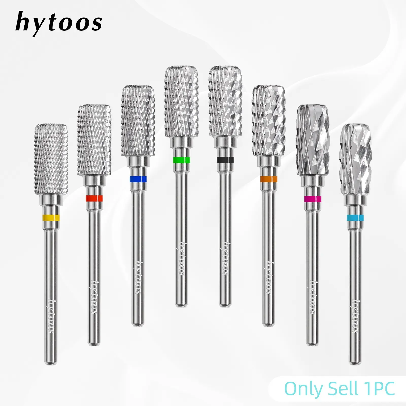 Safety Nail Drill Bits 13mm Barrel, Dust Proof D4s Right-Handed Carbide, for Nails Electric Manicure Drills Tool, Professional Grade, Nail Care, Nail Art Tools, Nail Tech Supplies