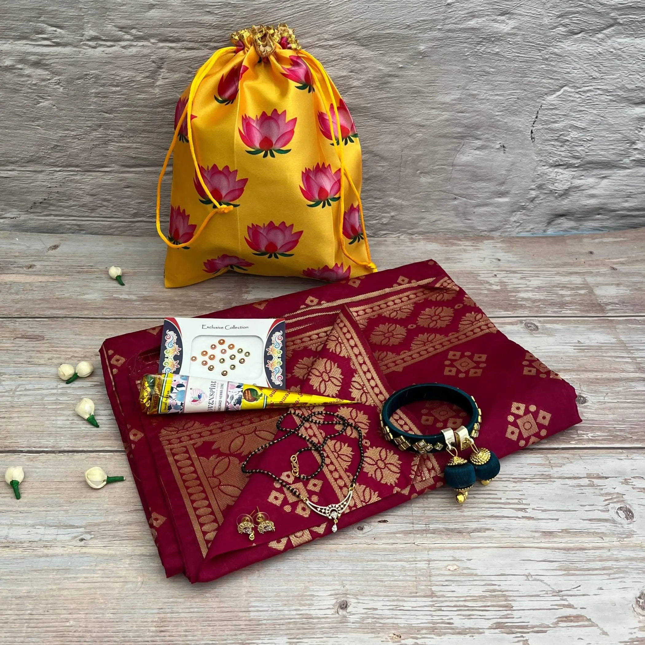 Celebrate Sacred Moments With Elegance | Karva Chauth & Navratri Gift Hamper | Traditional Ritual Essentials | Perfect for Weddings & Housewarming