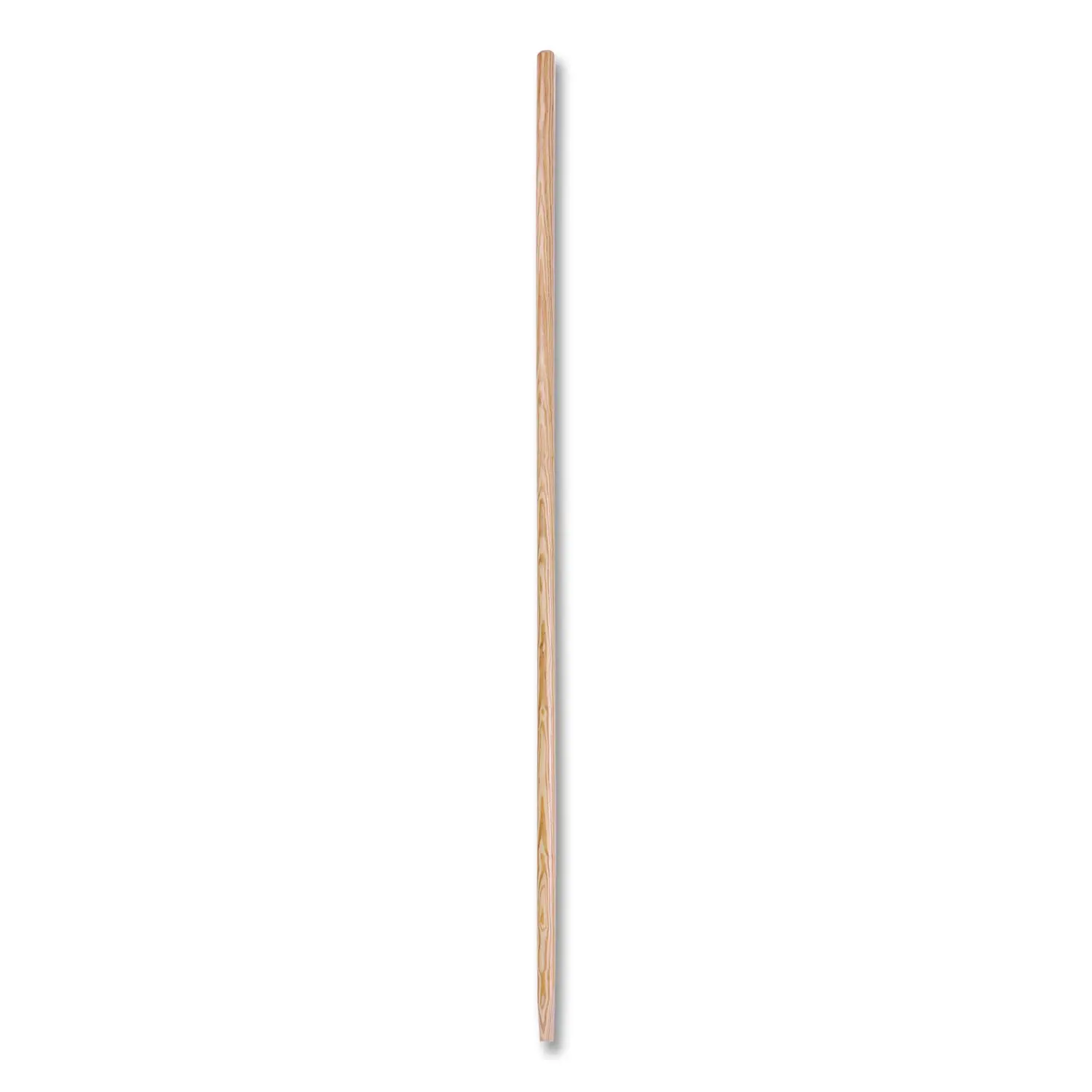 Tapered End Broom Handle Lacquered Wood 1.13" dia x 54" Natural BWK124