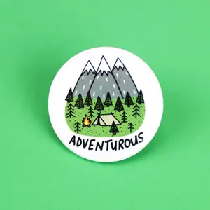 Adventurous Pinback Button for Clothes Accessories