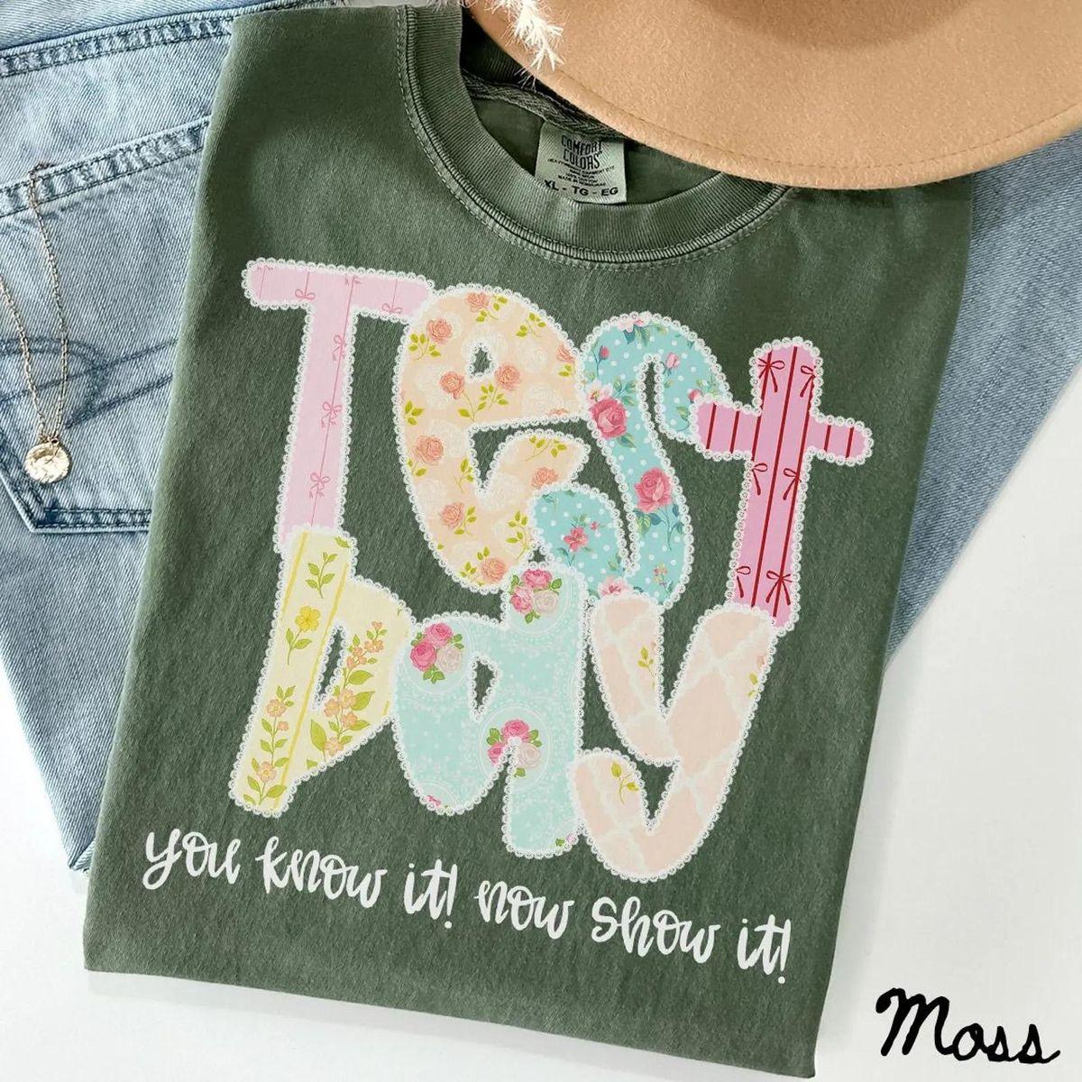 Test Day Comfort Colors Shirt For Men & Women, Teacher State Testing T Shirt, Testing Coordinator Life Tee, Inspirational Tee Short Sleeve, Funny, Unisex Casual Graphic T Shirts, Unisex Casual Graphic T-Shirts