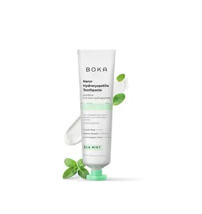 Boka Fluoride Free Toothpaste, Nano Hydroxyapatite Toothpaste, Appropriate for Sensitive Teeth - for Adult Oral Care - Ela Mint Flavor, 4 Fl Oz 1Pk