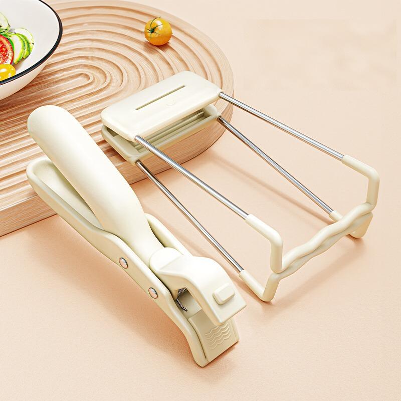 Bowl Holder Clip Set, Thickened Steel, Non-Slip, Stable, 2-Piece Kitchen Tool, Home Essentials