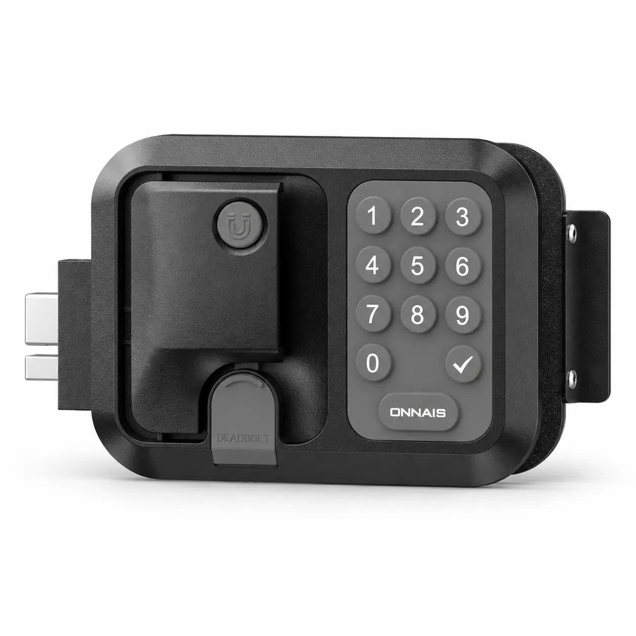 ONNAIS Guard Pro W007B Keyless RV Door Lock with Keypad, Backup Keys and Dual-Door Remote Control