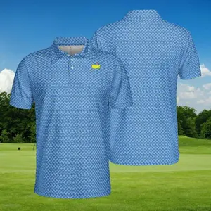 2024 Masters Golf Shirt for Men – Blue Leaderboard Polo, Augusta Gift Idea, Soft Fabric, Feels Great All Day, Go-To Outfit, No