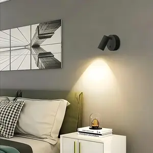 Rechargeable Magnetic Wall Light, Led Wall Lights, 1200mAh, 3 Color Modes, LED Accent Spotlight for Wall Art & Canvas, Aesthetic Ambient Mood Light, Home Decor, Rechargeable Wall Sconces