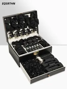 1087pcs black hairpin hairband gift box set, retro simple style, a variety of hairpin hairband hair band hair band suitable for holiday parties, suitable for daily matching of the four seasons, new fashion hair accessories, claw clip, gift