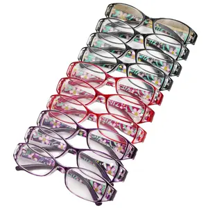 Ten pairs of high-quality classic rectangular reading glasses, designed specifically for the elderly, but also suitable for middle-aged individuals, students, and education workers, for both leisure and academic purposes