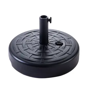 C-Hopetree 60 lb Heavy Duty Base Water Fillable Stand for Patio Outdoor Table Umbrella, Black