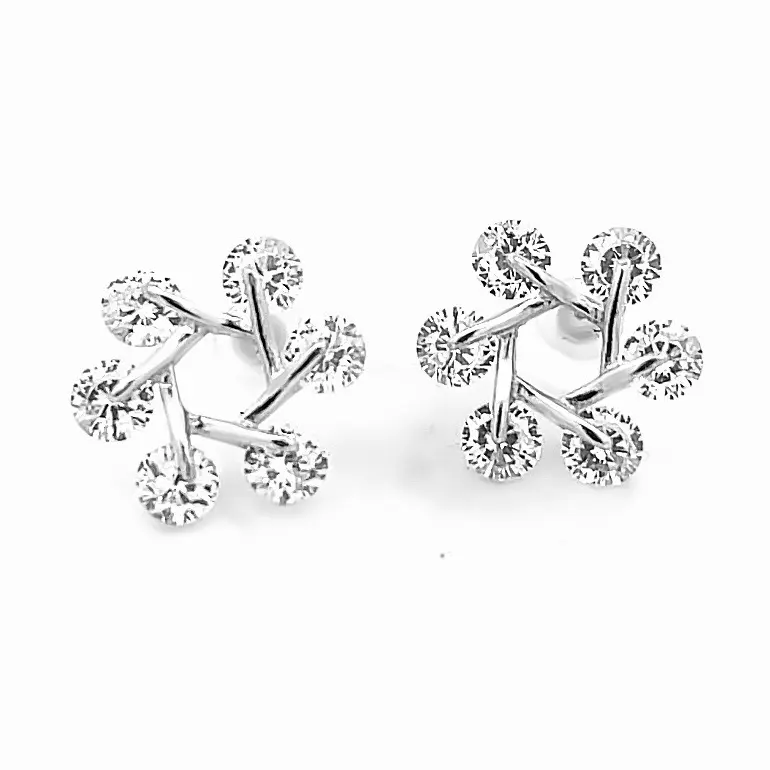 Ace Collection Silver Stud Earring