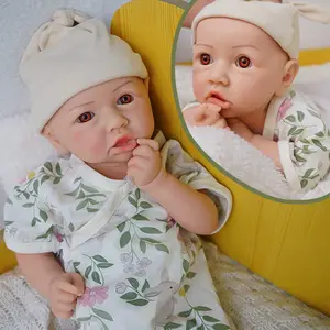 FunCuddle NO.8 doll, 19.69-inch baby girl doll, all silicone doll, reborn doll, baby like skin, realistic appearance, suitable for companionship and role-playing toy dolls, exquisite packaging