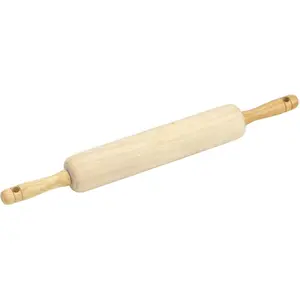 Classic Everyday Rolling Pin – Durable Wooden Dough Roller for Baking and Cooking Essentials