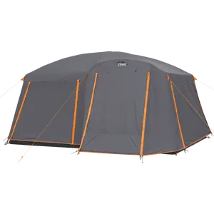 10 Person Straight Wall Cabin Tent with Full Rainfly