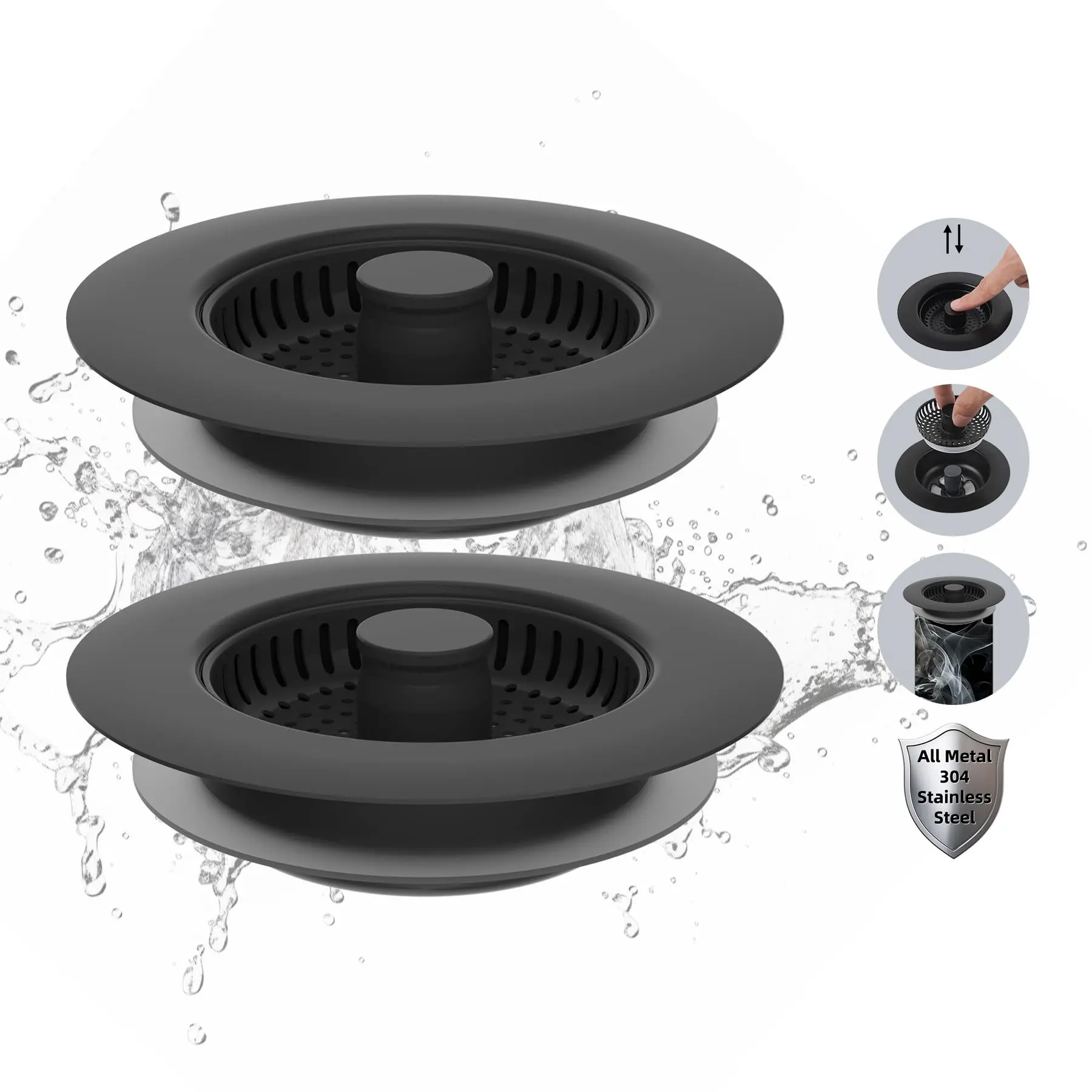 2 Pack - Black - exemption from postage