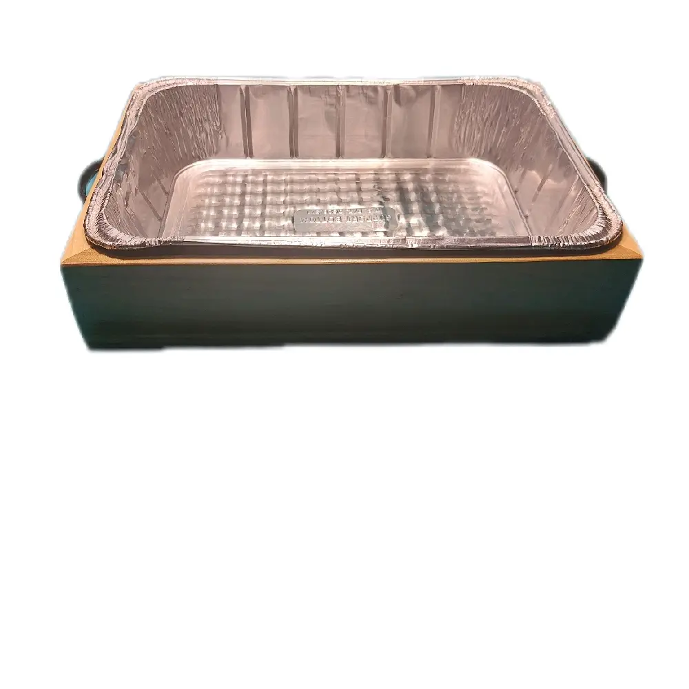 Wooden 9x13 Tray Carrier for Disposable Pans Easy Carrying Solution