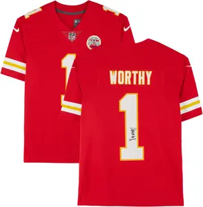 Xavier Worthy Kansas City Chiefs Autographed Red Limited Jersey - Fanatics Authentic Certified