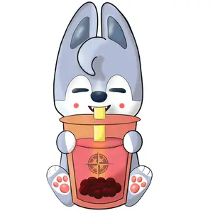 Bang Chan, Wolf Chan, BobaChan Decorative Sticker - High Opacity Film