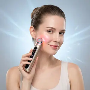 Anti Age Skin Booster Device 4 Modes LED EMS Heating Cooling Facial Beauty Machine outdoorfun
