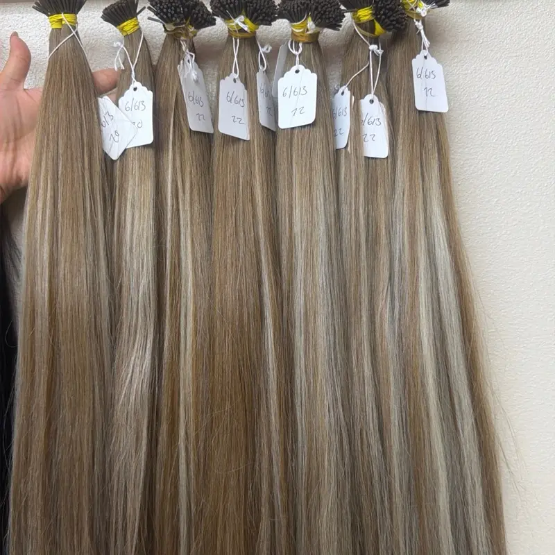 6/613 Brown and blond itips hair extensions