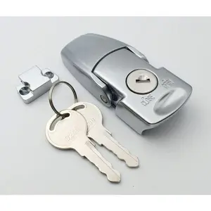 Zinc Alloy Draw Latch 3" Satin Chrome Replace southco V7 for Tool Box Saddlebags