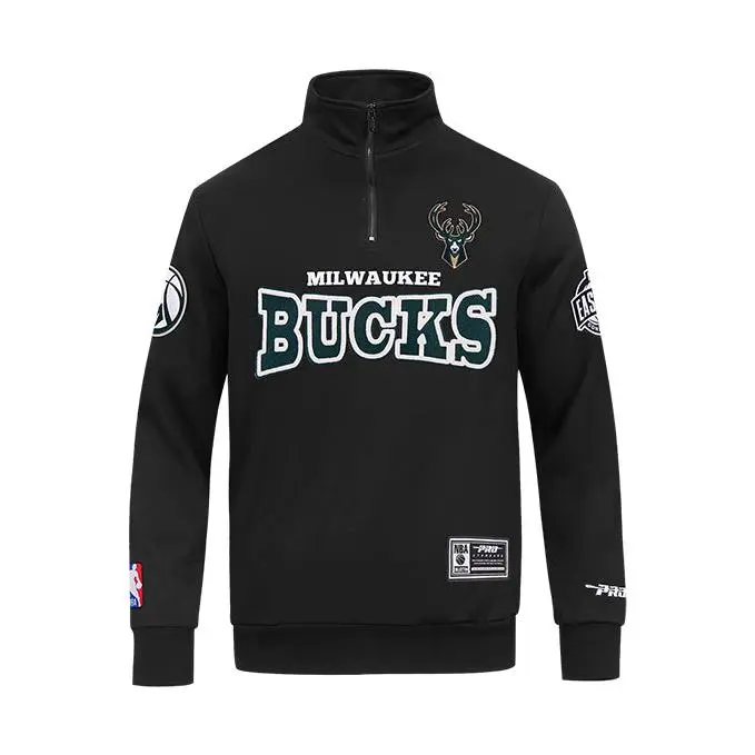 Pro Standard Day One Milwaukee Bucks 1/2 Zip Sweatshirt