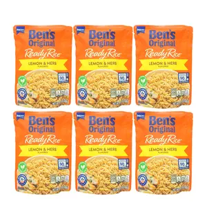 Ben’s Original Ready Rice – Lemon & Herb Flavored Microwavable Pouches, 8.5 oz (6 Pack)