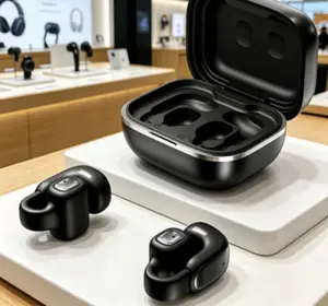 Yx42 Bluetooth V5.4 Ear Clip Headphones Built With External Speaker, LED Battery Prompt And TF Card Local Music Playback For Daily Leisure Entertainment Use