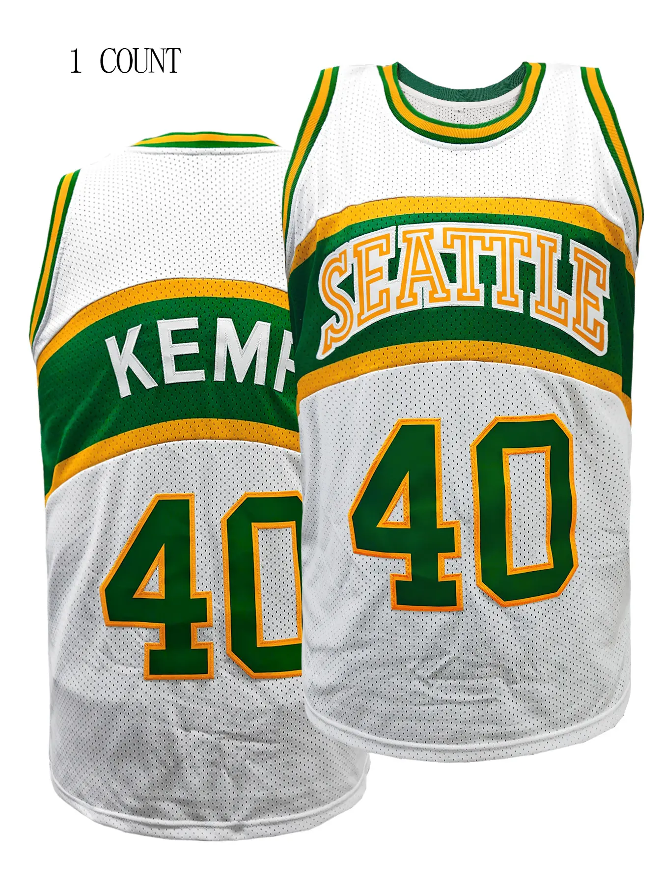 Mens #40 Sports Basketball White Jersey, Mesh Jersey, Fitness Jersey, Workout Gym Tops, Workout Gym Wear, Athletic Workout Tops, Breathable Sleeveless Pattern Embroidery Sweatshirt Training Competition Sports Uniforms Suitable for Summer