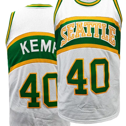 Mens #40 Sports Basketball White Jersey, Mesh Jersey, Fitness Jersey, Workout Gym Tops, Workout Gym Wear, Athletic Workout Tops, Breathable Sleeveless Pattern Embroidery Sweatshirt Training Competition Sports Uniforms Suitable for Summer