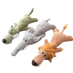 Plush Cartoon Dog Toy (Lion, Elephant, and Wolf) Plush Cartoon Dog Toy (Lion, Elephant, and Wolf)
