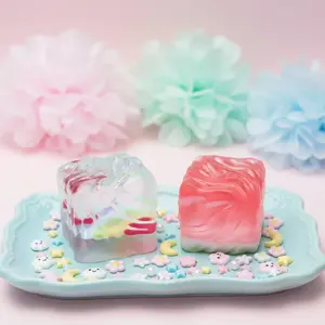BAMSQUISHY Rainbow And Watermelon Ice Cube Taba Squishy: stress-relief toys, adult stress-relief toys, sensory toys. These soft rubber toys are perfect for children and make ideal gifts for birthdays and holidays. Summervibes