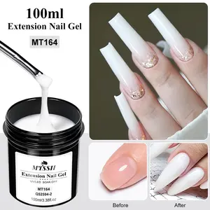MTSSII 100ml Large Capacity Acrylic Nail UV LED Clear Paint, 6 Colors Available, DIY Design Nail Extension Tool, Long Lasting & Easy Apply, Builder Extension Gel, Gel Acrylic Nails, Nail Art