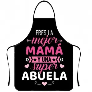 Mother's Day Gift Apron,1 Count Polyester Spanish Word Apron,Unisex Cooking Apron, Valentine's Day Gift, Apron for Women,Gifts for Mother and Grandmother,Kitchen Essentials