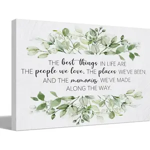 Framed Sage Green Bathroom Wall Art Decor, Inspirational Sage Green Bathroom Pictures Wall Decor, Canvas Wall Art For Bedroom Office Living Room Kitchen, 12x16 In