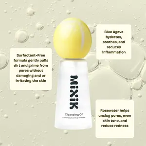 MIXIK Cleansing Oil Mist for Gentle, Effective Waterproof Makeup Removal Cleanser - Surfactant Free Formulation