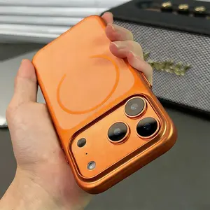 Instant 17 magnetic matte contrasting ultra-thin matte shock-absorbing Shockproof phone case Cover suitable for iPhone 17 16 15 14 13 12 11 Pro Max Plus AIr compatible with MagSaf wireless charging excimer process phone accessory protective case Casing