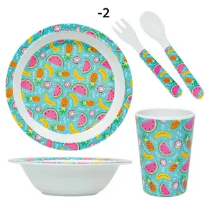 Little Mismos 5PC Kids Dinnerware Set