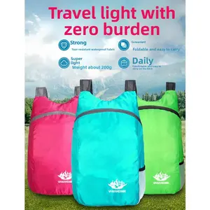 Outdoor folding backpack, waterproof ultra-light portable travel bag, outdoor bag, folding bag