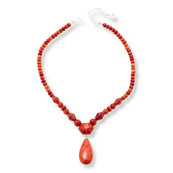 Mine Finds by Jay King Sterling Silver Indonesian Branch Coral 18-1/4" Necklace
