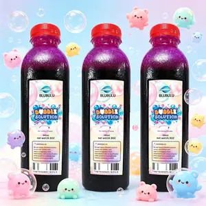 Bubble Concentrated Solution,Bubble Refill Solution for Kids Bubble Machine, Giant Bubble Wand, Bubble Blower Toys, Halloween Party Favors (Purple)