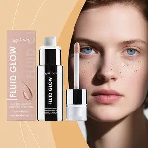 Highlighting liquid for a bright and natural glow, a daily luminous makeup liquid for the face.