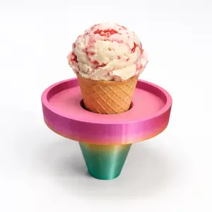 3D Printed Ice Cream Cone Holder | Mess-Free Anti-Drip Stand