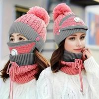 Mask + Hat + Scarf (pink)